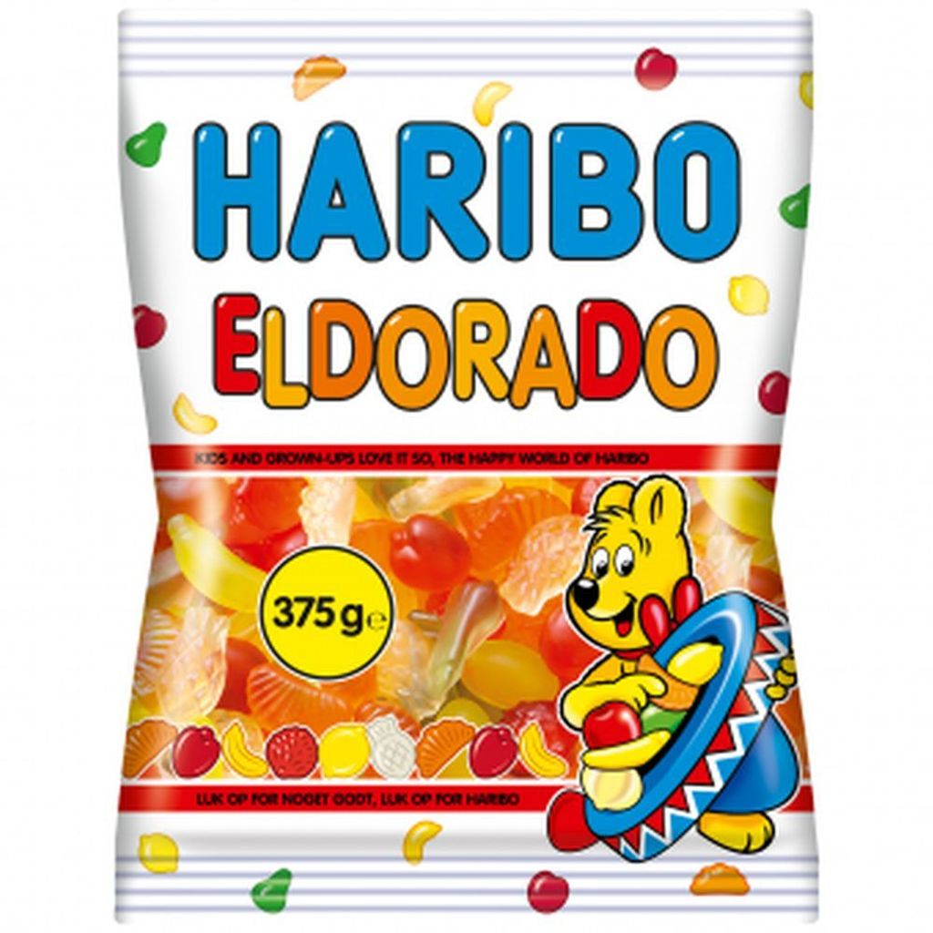 Haribo Eldorado Fruchtgummi-Mischung 375g bunte Tüte Produktbild 