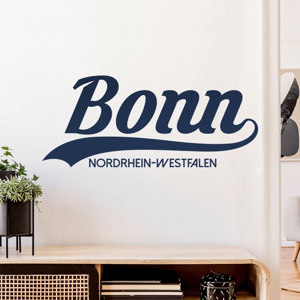 Bonn Nordrhein-Westfalen Wandtattoo Wandaufkleber Wall Sticker - Dekoration, Küche, Wohnzimmer, Schlafzimmer, Badezimmer