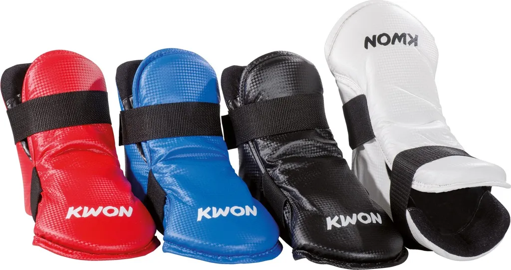 Protège-pieds Semi-Tec Noir XS - Protection Combat Intégrale pour Sport