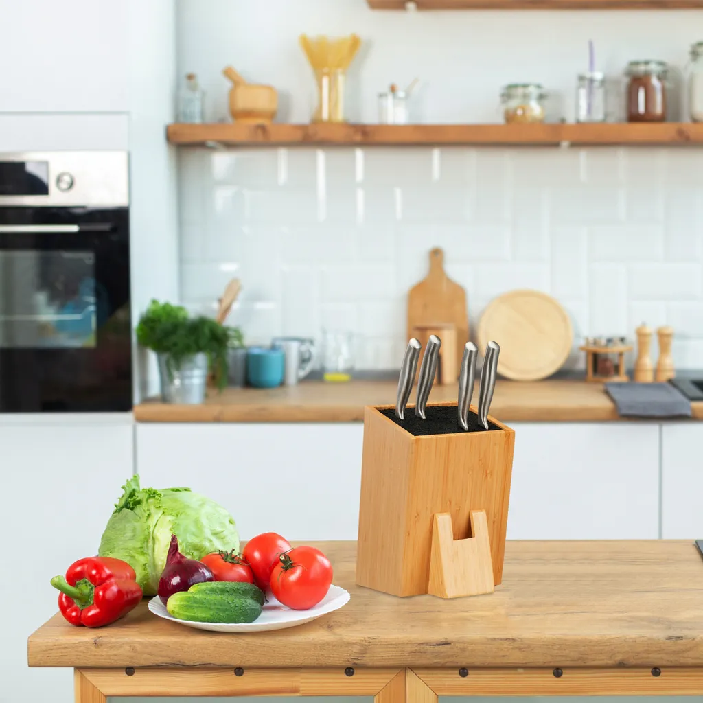 Ceppo Portacoltelli Bambù Relaxdays: Offerta Speciale per la Tua Cucina - 2