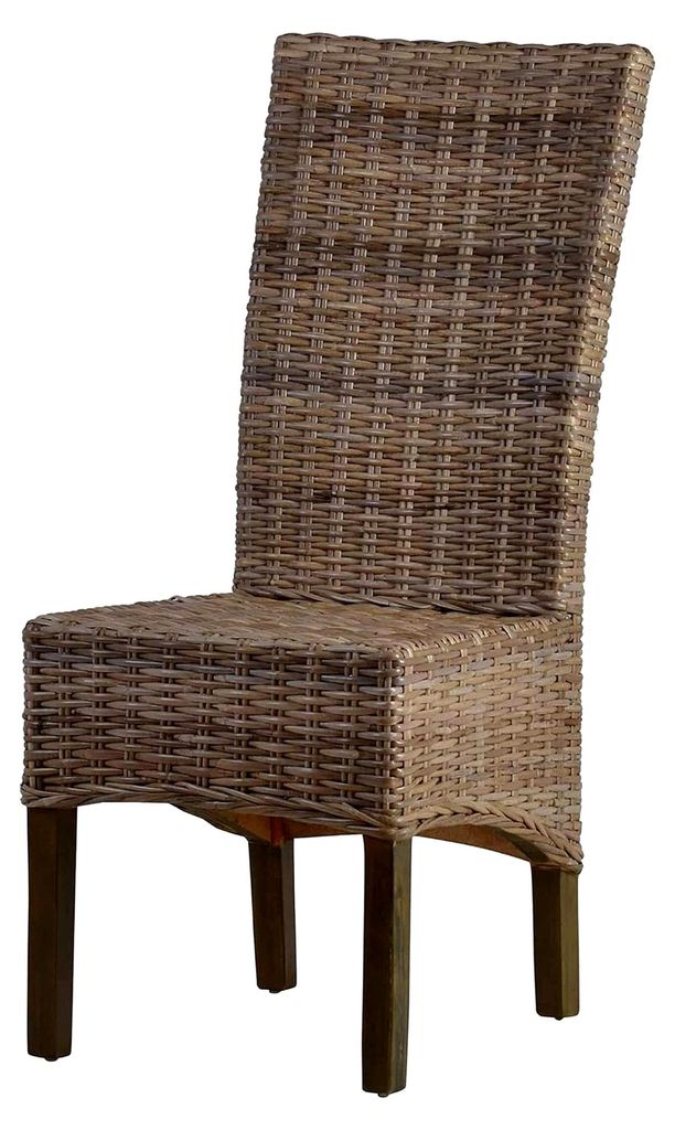 Esszimmerstuhl 47x105x59 cm Rattan Natur Modern