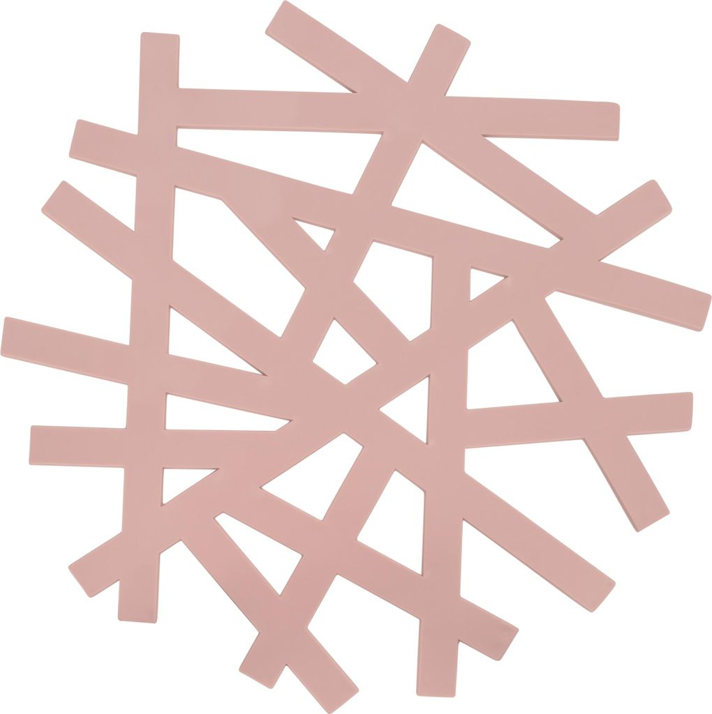 Krumble Topfuntersetzer - Rund - Silikon - Kunststoff-Topfuntersetzer - Durchmesser 20 cm - Rosa