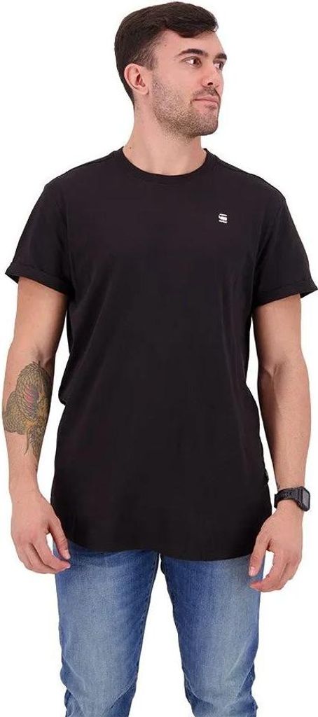 G-star Lash Ribbed Kurzarm-t-shirt Schwarz XS Herren Schwarz XS