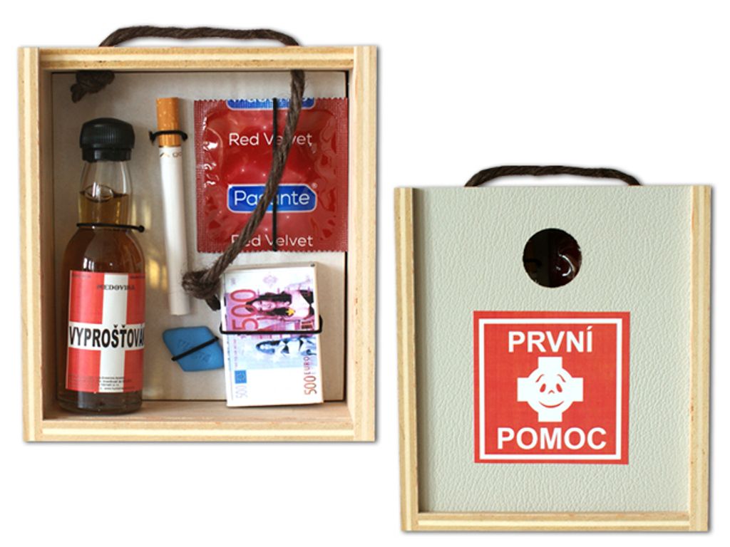 První pomoc - dřevěná krabička záchrany Obrázek produktu 