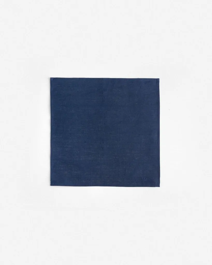 Serviette de table en lin bleu ciel pour une décoration de réception
