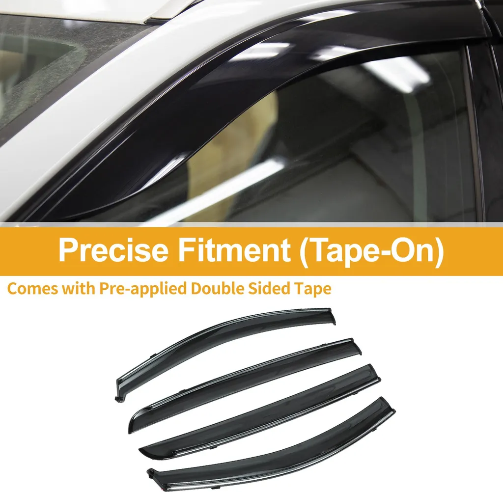 Garde-Pluie Latéraux de Voiture Noirs pour Chevrolet Aveo 2007-2011