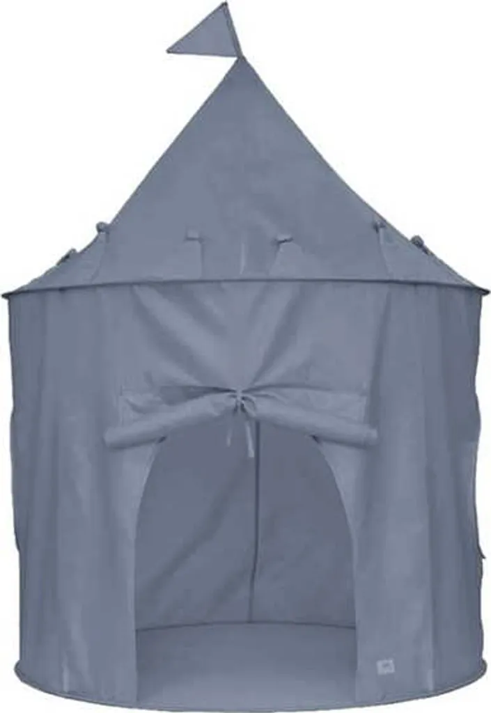 Cabane enfant intérieure bleue 3 Sprouts en tissu recyclé et LED étoiles