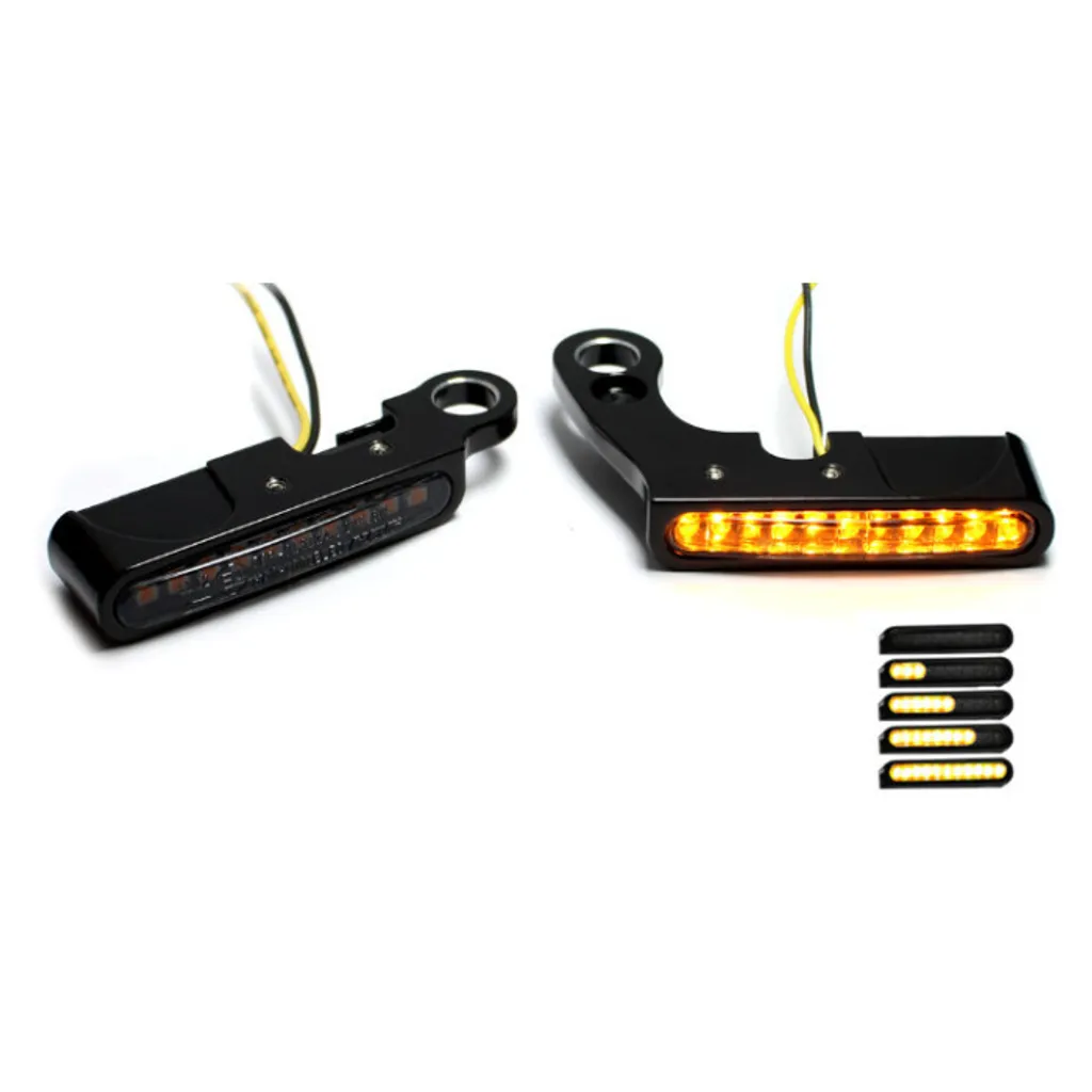 Clignotant séquentiel LED Harley Typ6 Fineliner anti-vibrations moto