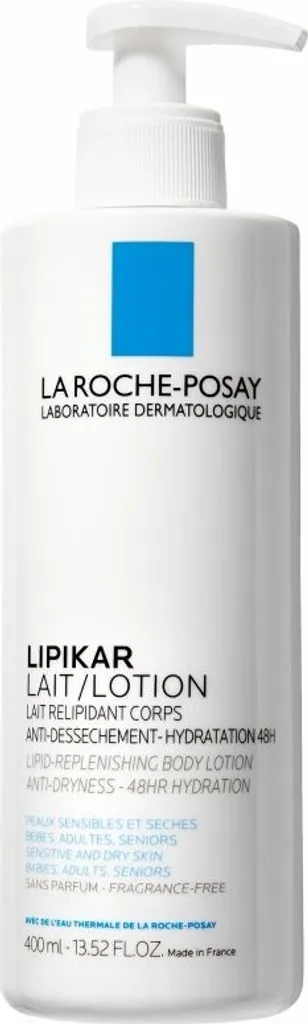 Lait Corps Hydratant Lipikar 400 ml - Protection Famille Contre le Dessèchement