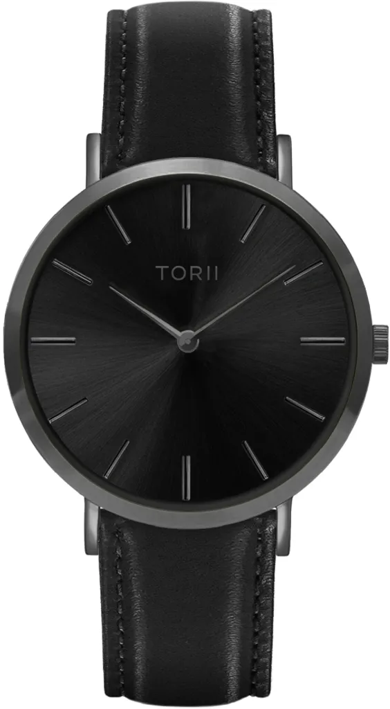 Montre TORII A38BL.BA mixte noire classique - Accessoire de mode chic