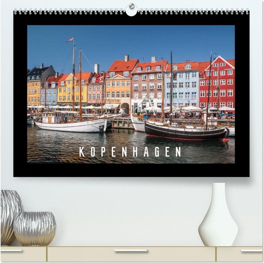 Kopenhagen (hochwertiger Premium Wandkalender 2026 DIN A2 quer), Kunstdruck in Hochglanz