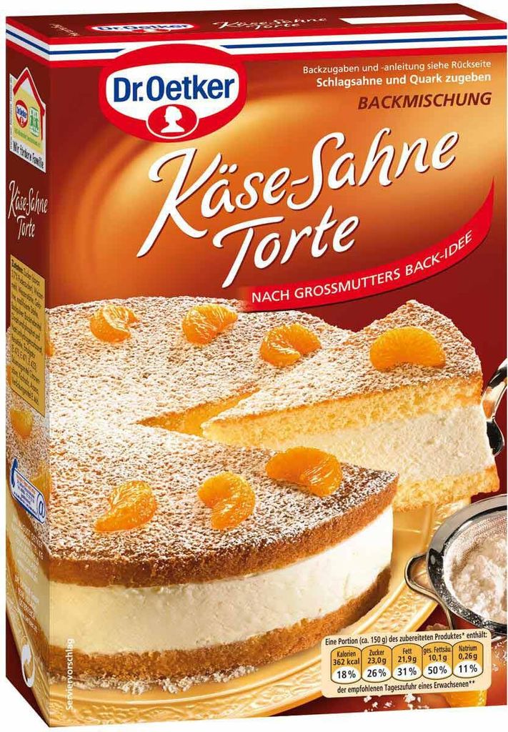 Dr. Oetker koláč so syrom a smotanou 385g Obrázok produktu 