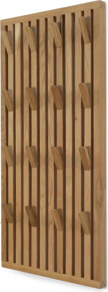 Spinder PARCO Large Garderobe Paneel mit 16 Haken Eiche, Skandic Style