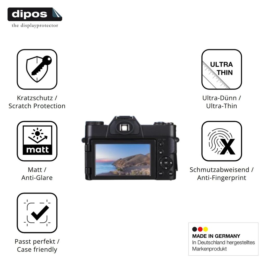 4x Schutzfolie für MEIION X-01-0091 matt Displayschutzfolie Folie Display Schutz dipos