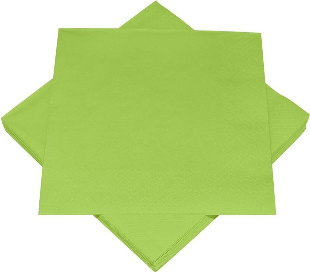 20 Servietten maigrün grün 33 x 33 cm Produktbild 