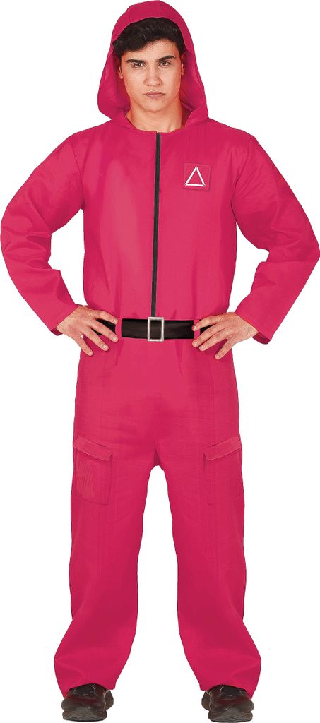 Film Held Kostüm Karneval Hoodie Overall Gaming Innovativ Abenteuer, Größe: 52 - 54 (L) Farbe: Pink