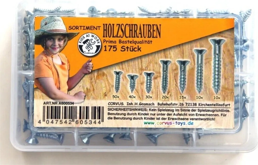 Kit de vis à bois blanches pour rénovation intérieure et pose de menuiserie