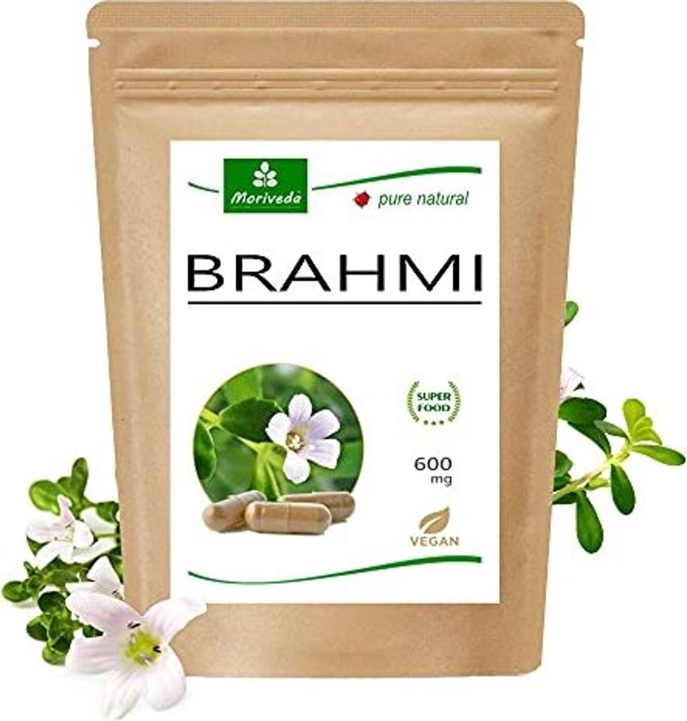 MoriVeda® Brahmi kapsle I 2měsíční balení I Paměť rostlinná Obrázek produktu 