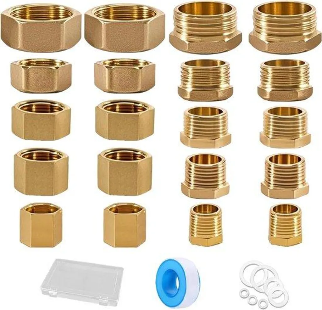 Bouchons métalliques en laiton 20 pièces multi-tailles haute qualité