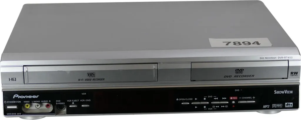 Enregistreur Pioneer DVR-RT400-S Multi-Format DVD VHS avec PAL SECAM