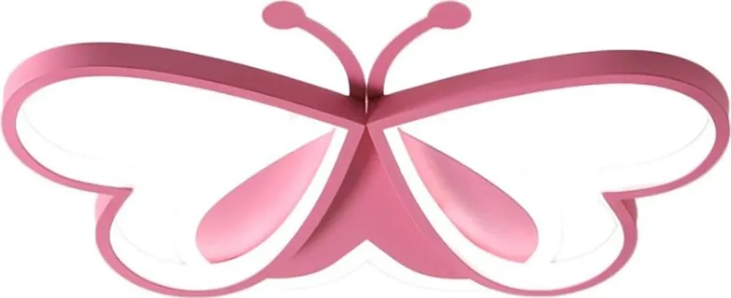 Plafonnier Papillon LED pour Chambre d'Enfant - Lumière Rose Douce