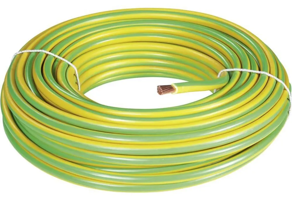 Fil de terre souple H07V-K 16mm² Jaune/Vert pour tableau électrique 25m