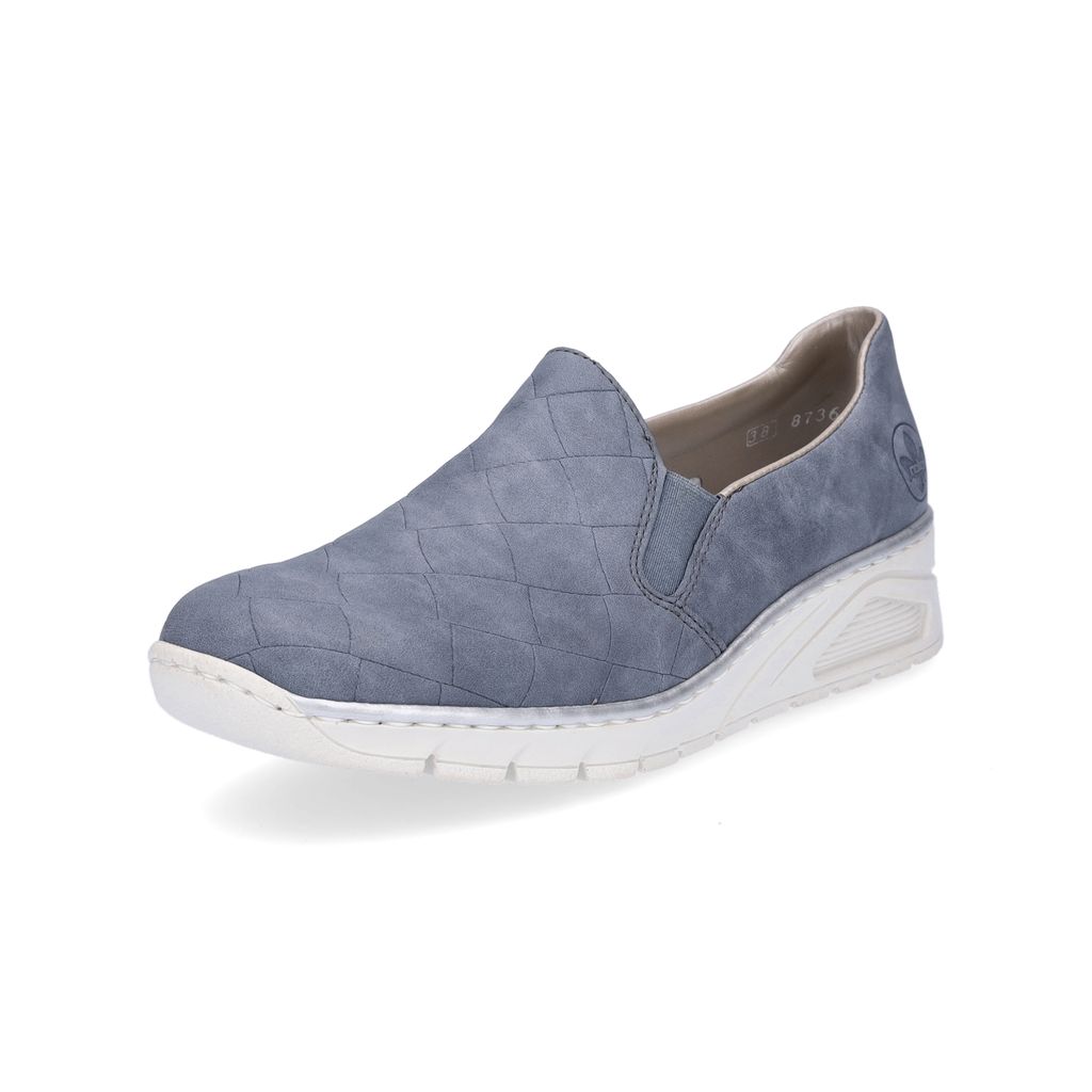 Rieker Damen Slipper Stretch Flechtoptik sportlich N3363, Produktbild 