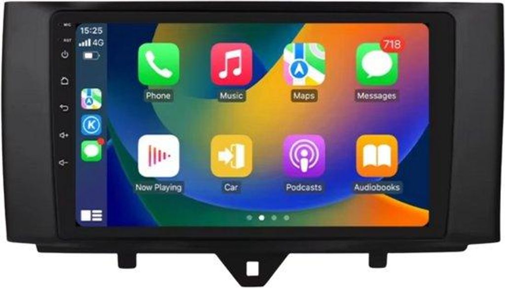 Autoradio mit Bluetooth und CarPlay für Smart Fortwo 451 (2010–2015) – Kompatibel mit Apple und Android – Stereoanlage – Navigationssystem...