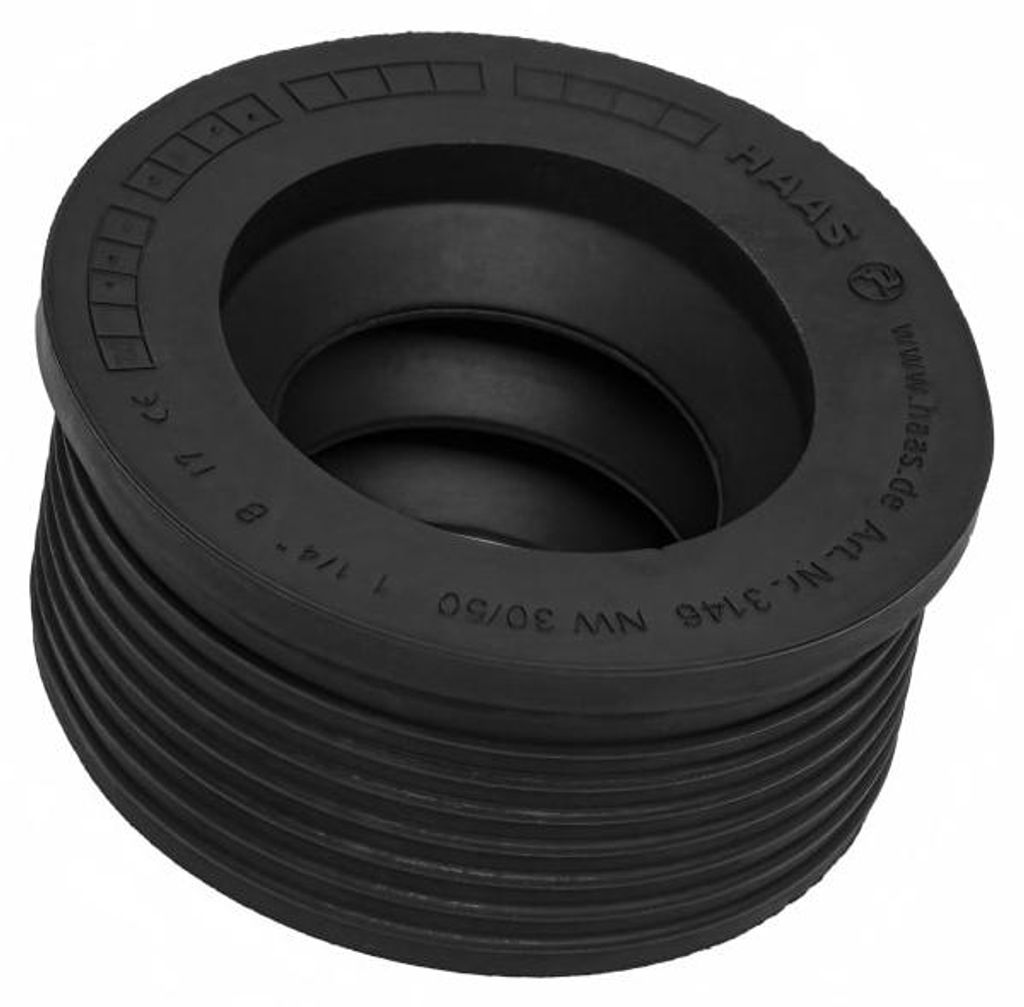 HAAS Gummi-Manschette 50 x 26,5 mm für Gussrohr-Winkel DN Produktbild 