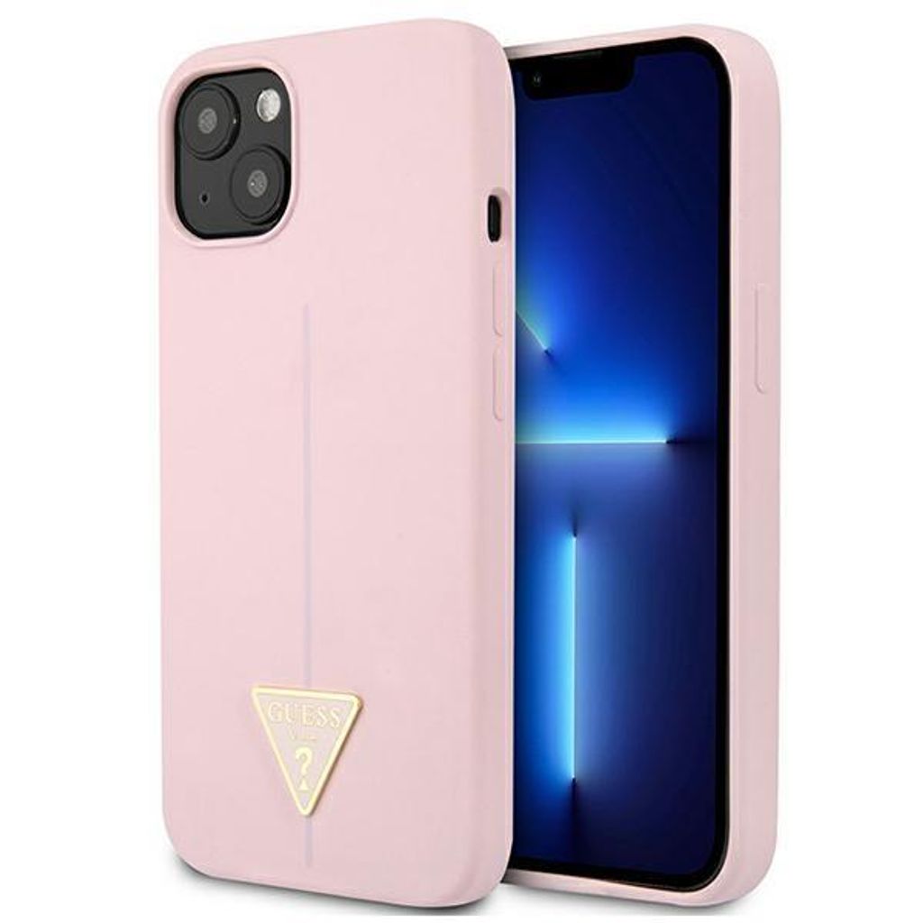 Guess Guhcp13Ssltgu Iphone 13 Mini 5,4 Fioletowy/Lila Hartschalenetui Silikon Dreieck
