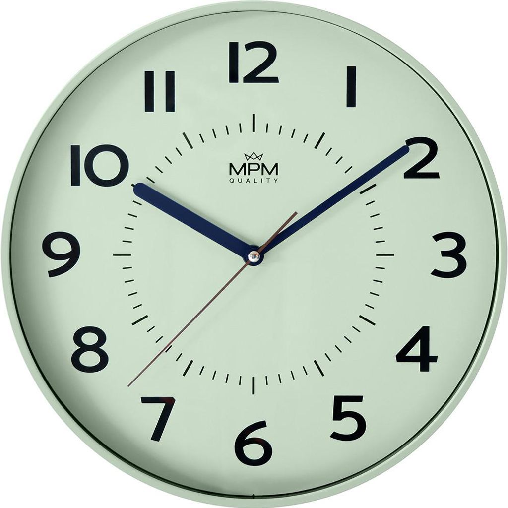 MPM-Quality Wanduhr Heikki rund Ø 314 mm Kunststoff Grün