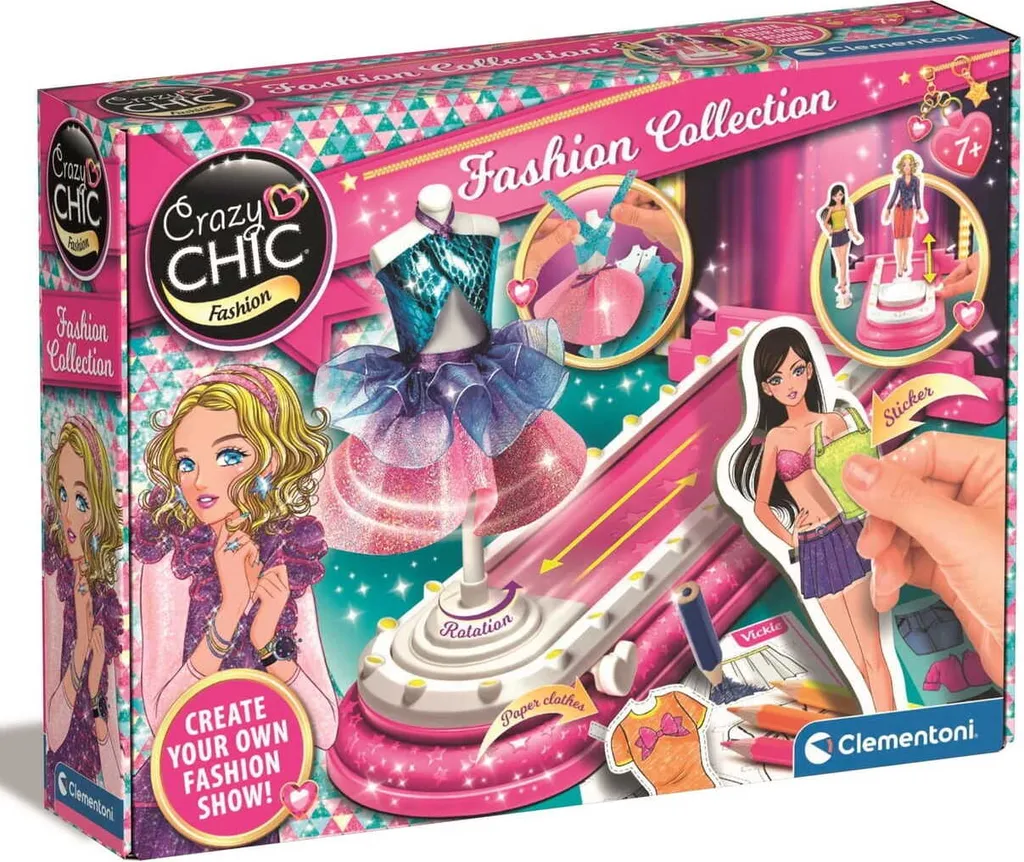 Jeu De Création Mode Clementoni Crazy Chic 18116 Pour Enfant De 7 Ans
