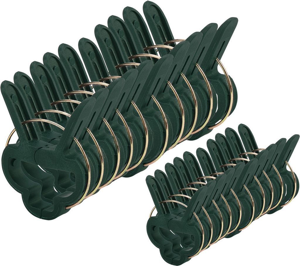 VERTO 20 Pflanzenclips Klein - Pflanzenklammern für Tomaten, Rosen, Gurken und andere Rankpflanzen