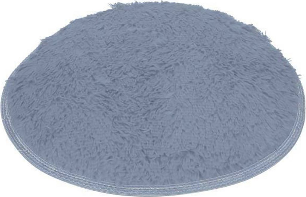40 cm rundes Badezimmer Schlafzimmer Koralle Fleece weiches nicht rutsches Bodenmatte Teppich Wohnkultur-Grau