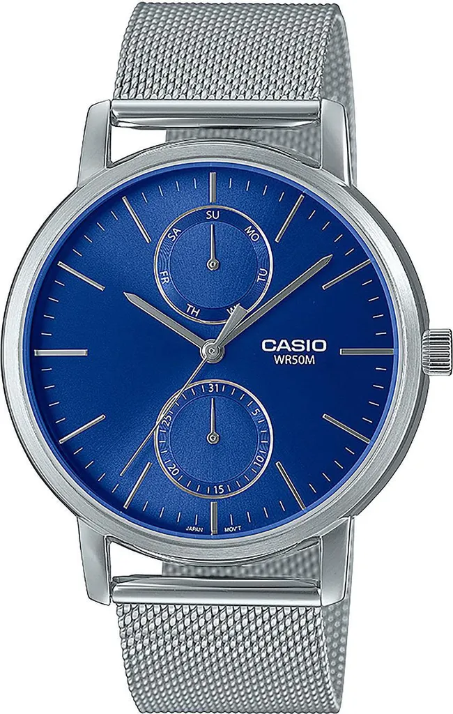 Montre Analogique Homme Casio MTP-B310M en Acier avec Maille Milanaise