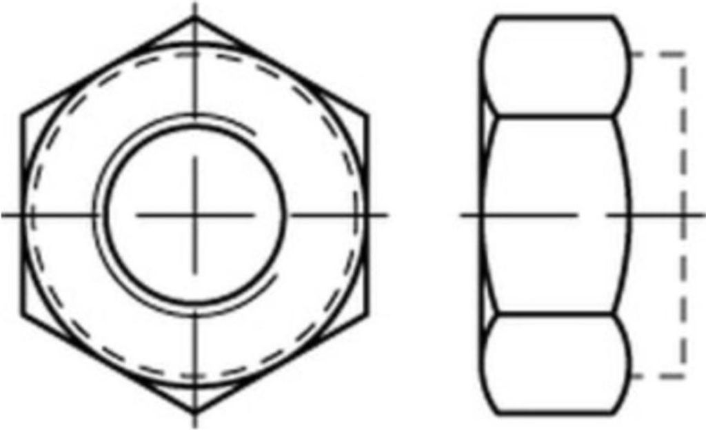 Reyher Sechskantmuttern ISO 10511 04 M 30 galv. vz (10 Stück)
