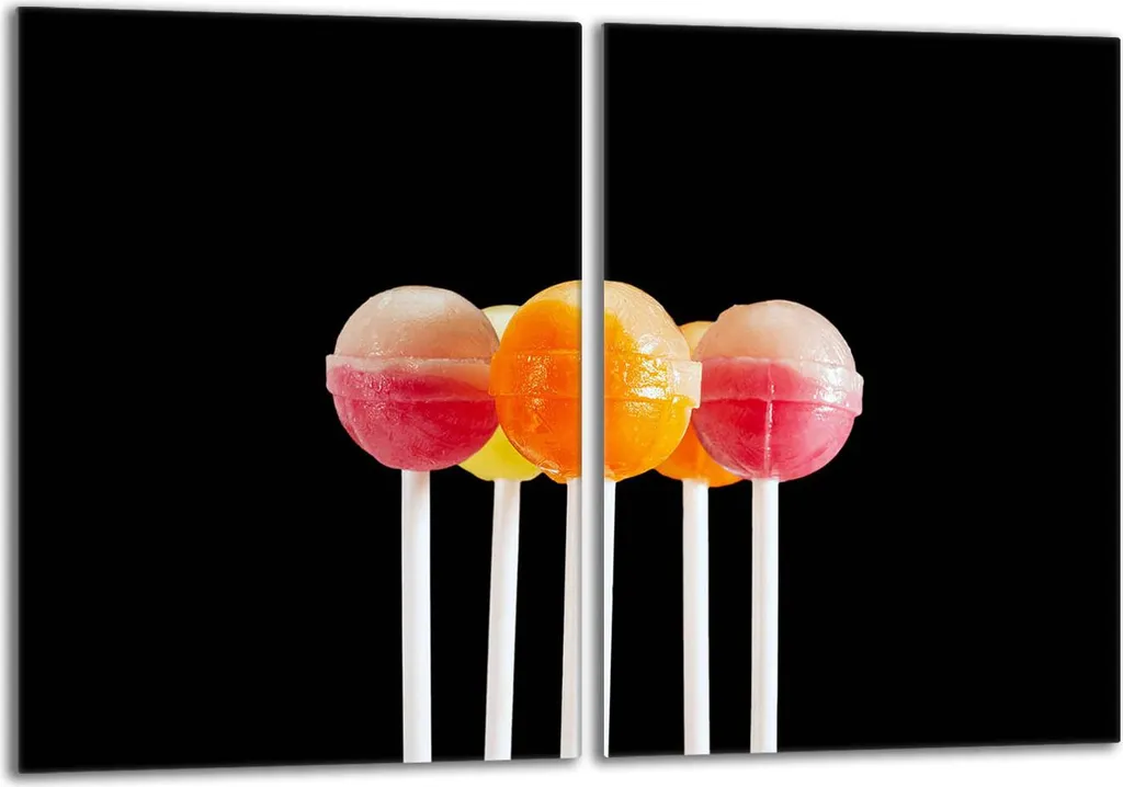 Set 2 Piastre Coprifornelli Vetro 40x52 cm Lollipop | Protezione Cucina