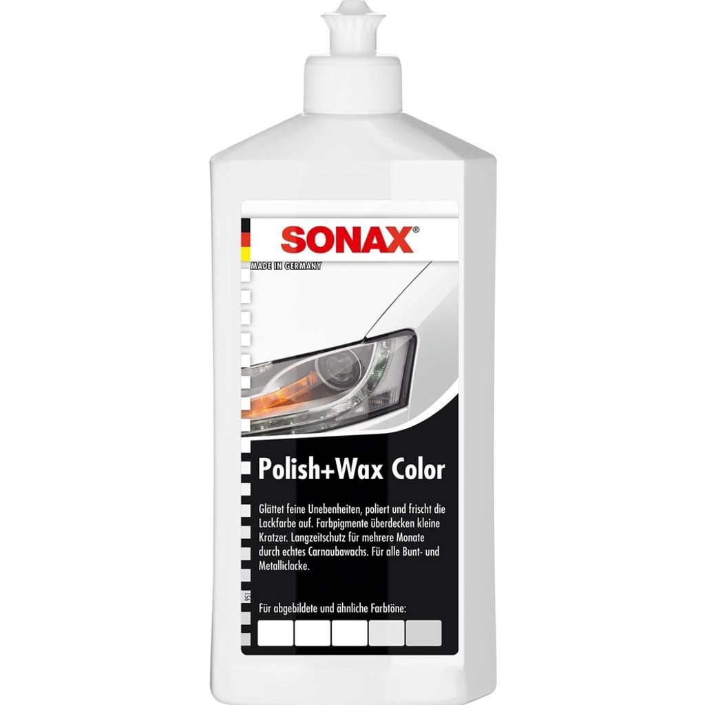 SONAX Polish & Wax Color NanoPro weiß 500 ml Produktbild 