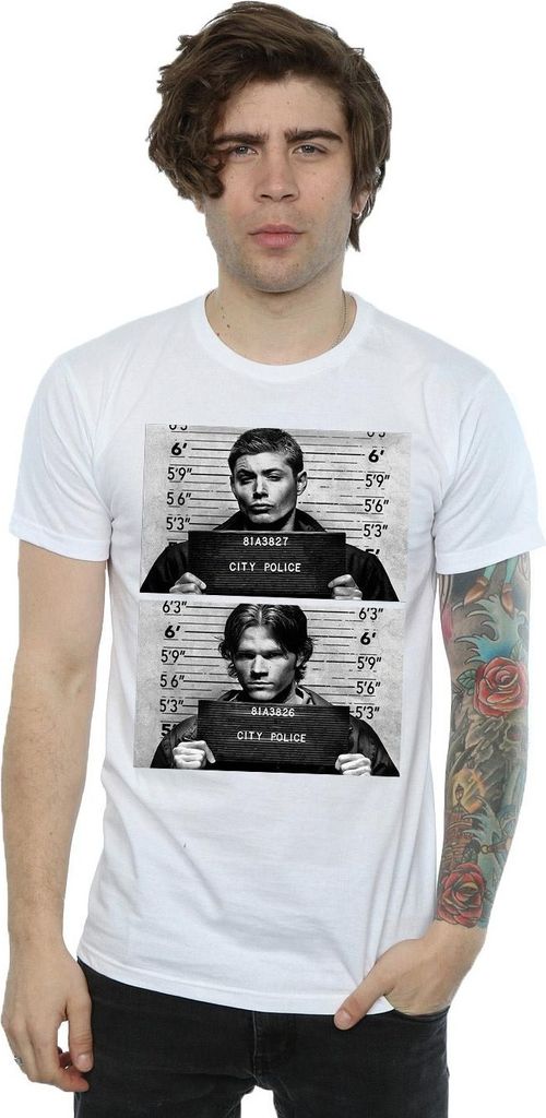 Supernatural - "Winchester" T-Shirt für Herren BI1318 (3XL) (Weiß)