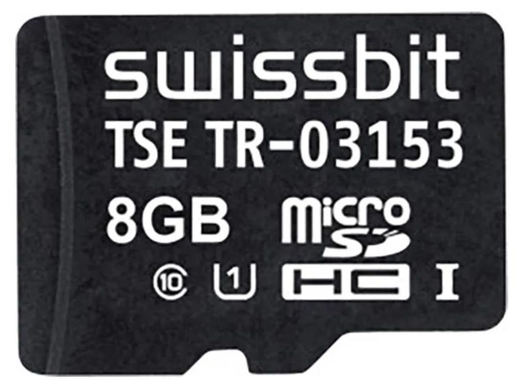 A close-up shot of a black microSD card with white text and logos.