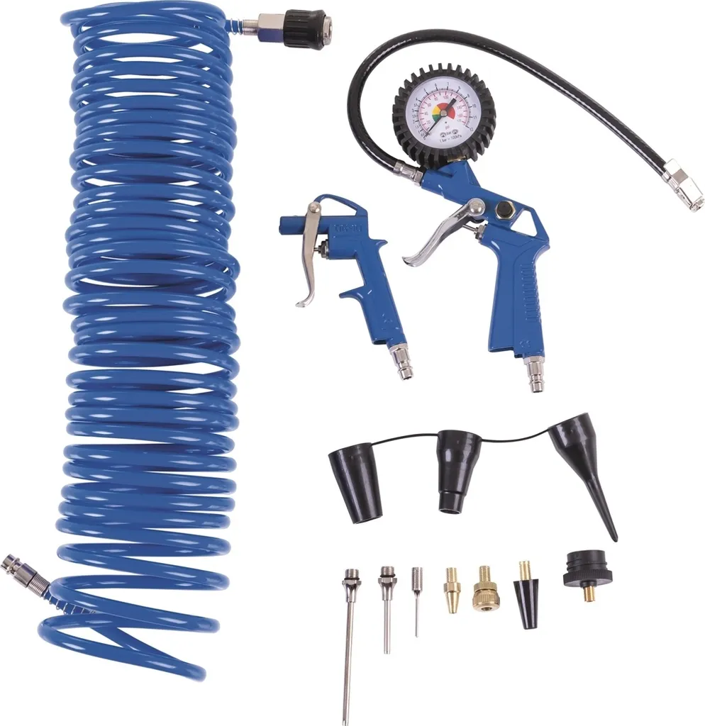 Accessori Compressore Scheppach 14 Pezzi - Pistola Soffiaggio e Gonfiaggio