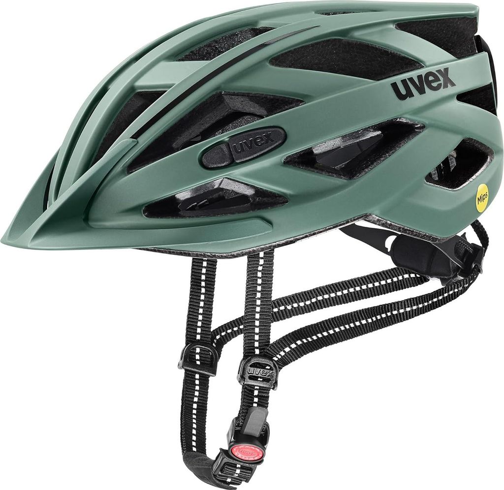 uvex City i-vo MIPS - Leichter City-Helm für Damen und Herren MIPS-Sysytem waschbare Innenausstattung Moss Green matt 56-60 cm