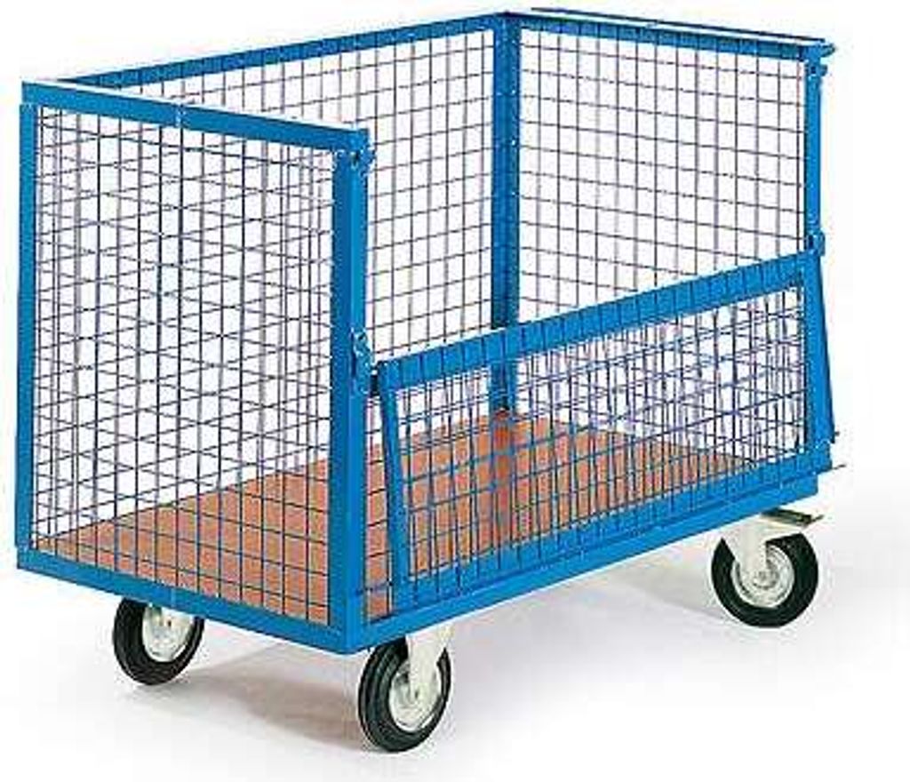 Protaurus Drahtkastenwagen vergittert R600 halb geklappt 1050x700mm TPE