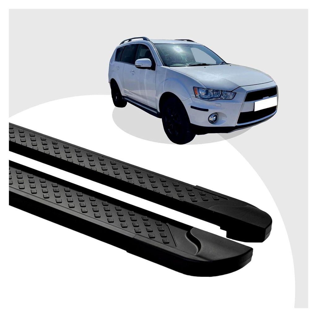 Auto Trittbretter passend für Mitsubishi Outlanderab01/2010 Soma Schwarz mIt ABE