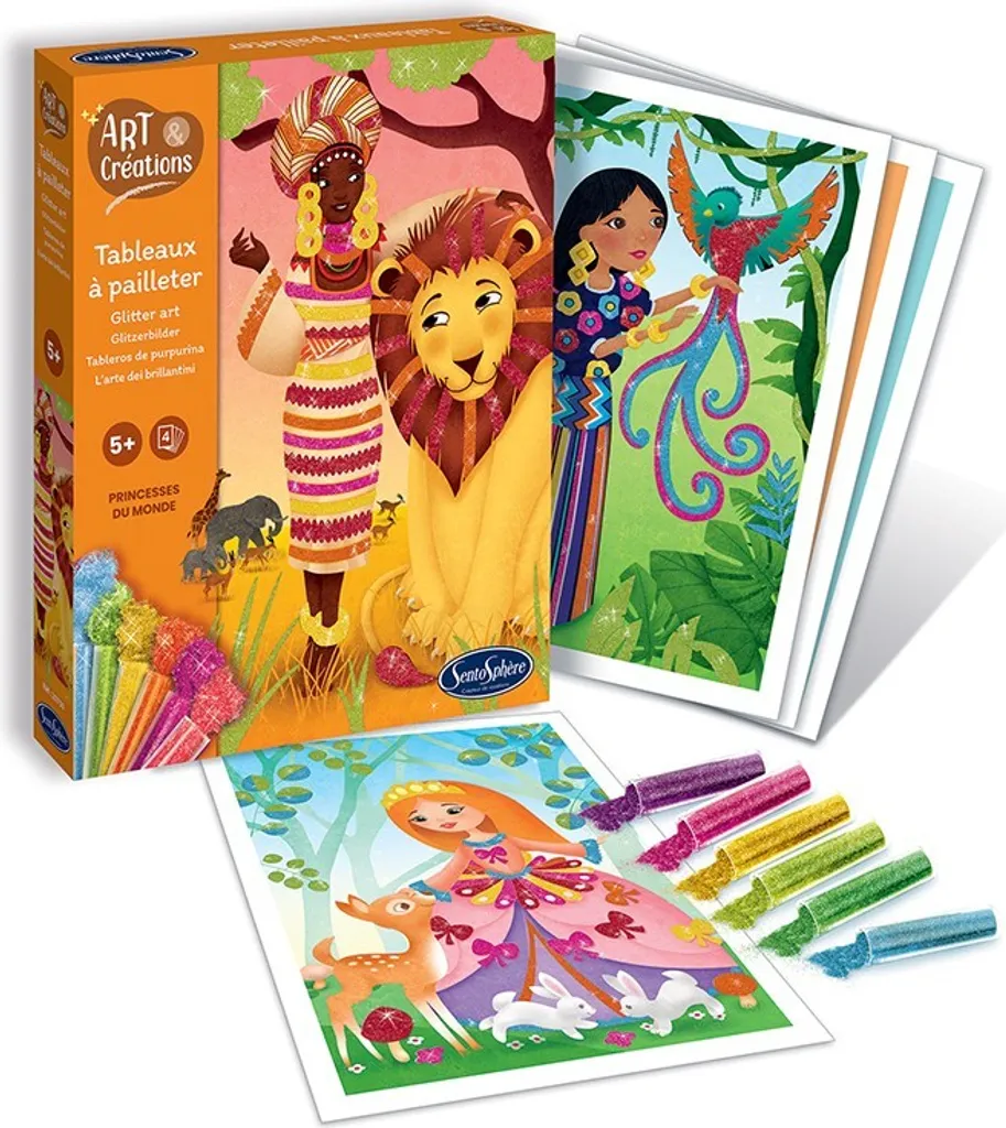 Sentosphère Princesses Sablimage Kit Créatif Peinture Paillettes 210