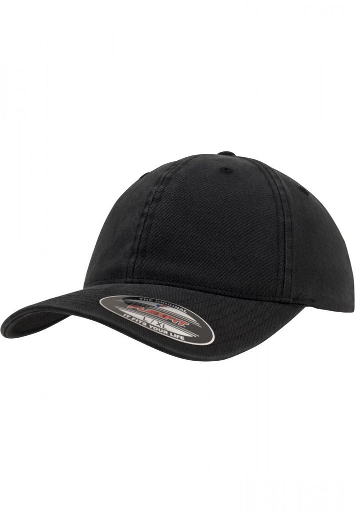Flexfit Garment Washed Baseball Cap schwarz L/XL Zdjęcie produktu 