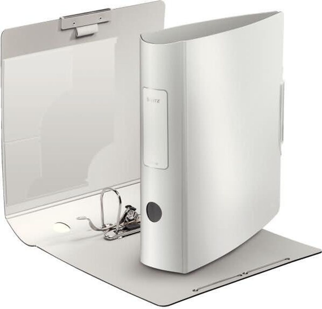 LEITZ Ordner Active Style, 180 Grad, 80 mm, farbig sortiert DIN A4, runder Rücken, aus PP, gebürstete Oberfläche, innen