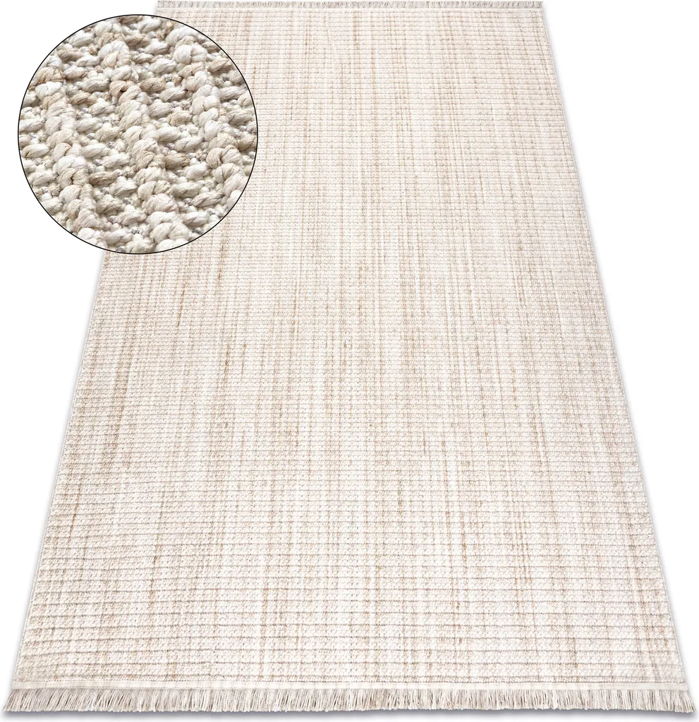 Moquette de Salon Beige 140x190 NANO FH72A : Idéal pour Bureau et Chambre