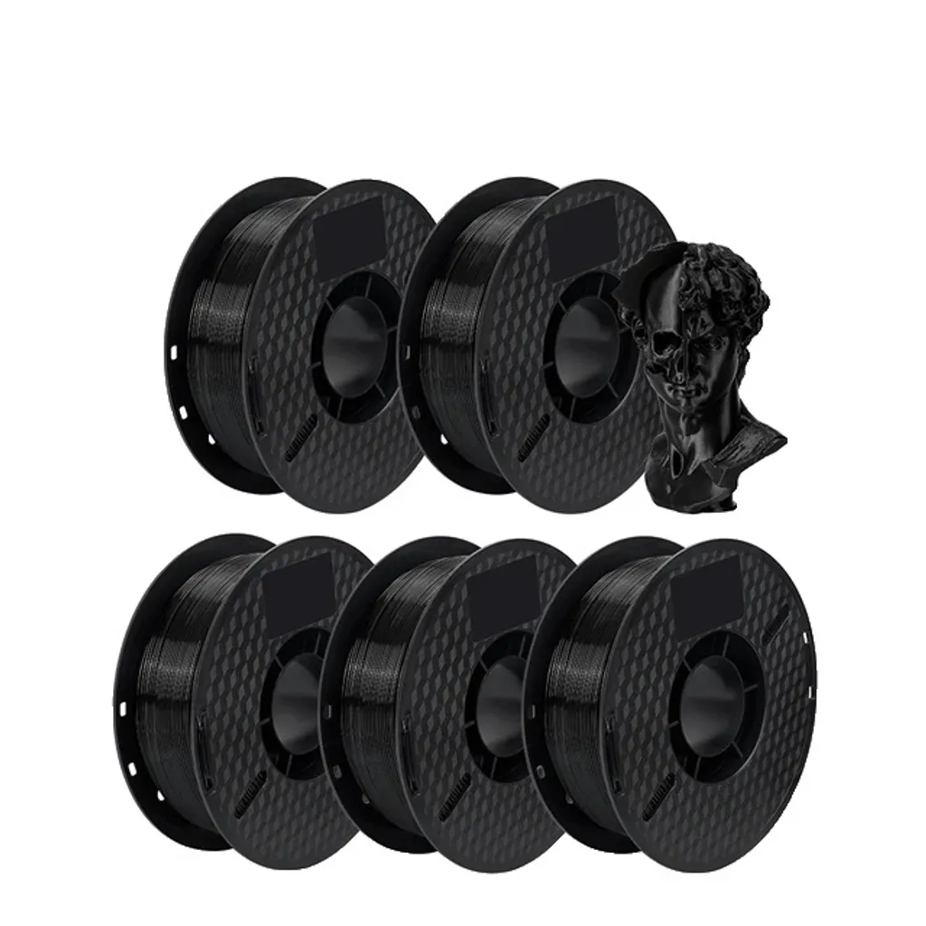 PETG 5KG Bianco e Nero Filamento 3D Professionale 1.75mm Alta Tenacità