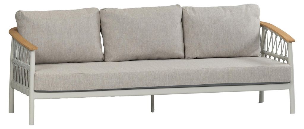Loungesofa Capri | 3-Sitzer | Natur & Creme